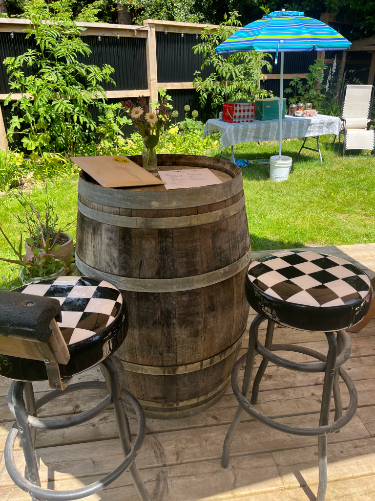 Backyard brewery - fun Father's Day idea.